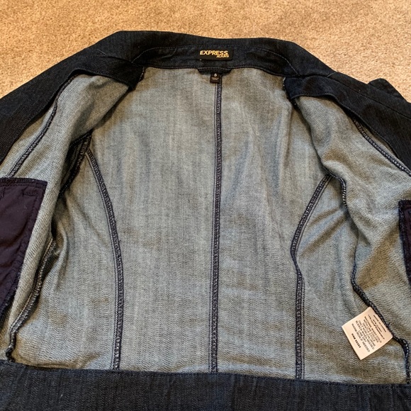 Women’s Express Motorcycle Jean Jacket - Picture 6 of 8